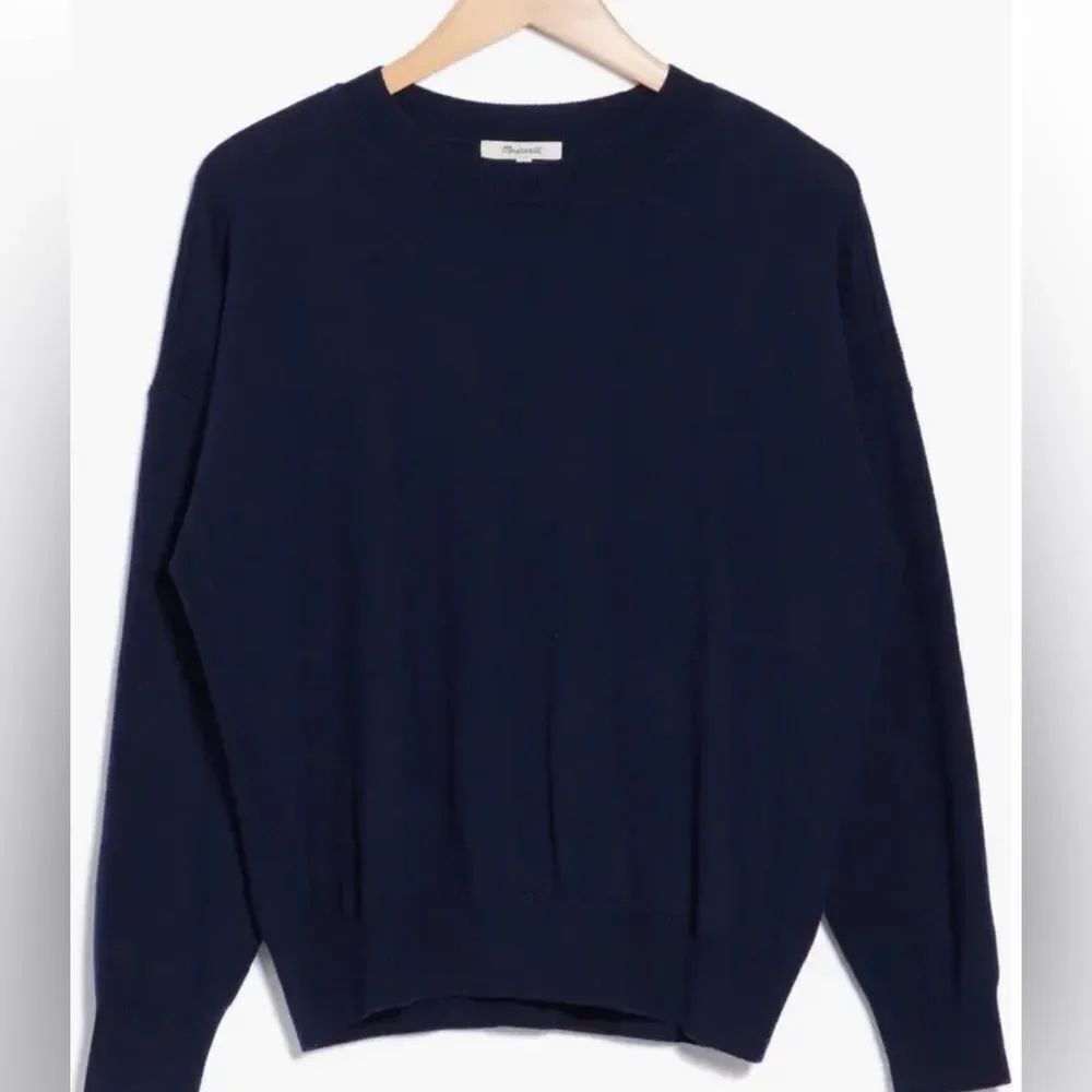 Madewell Deep Blue Crewneck Sweater
